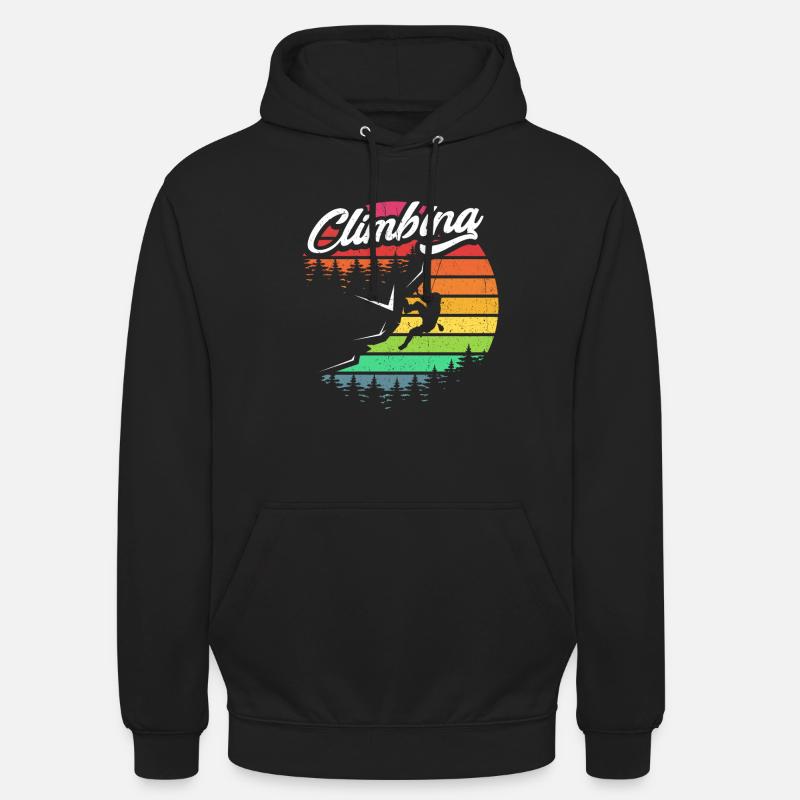 Grimper - Sweat-shirt à capuche unisexe - noir