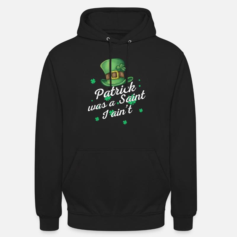 Saint-Patrick - Sweat-shirt à capuche unisexe - noir