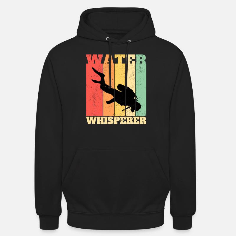 Plongeur plongeur plongeur - Sweat-shirt à capuche unisexe - noir