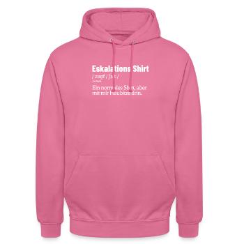 Saufen - Unisex Hoodie - Pink - Vorne - Alina (178cm) & Michal (187cm)