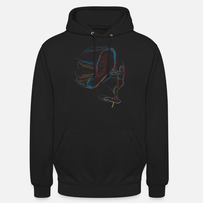 Wing Surf Hydrofoiling Wing Foiling - Unisex Hoodie - black