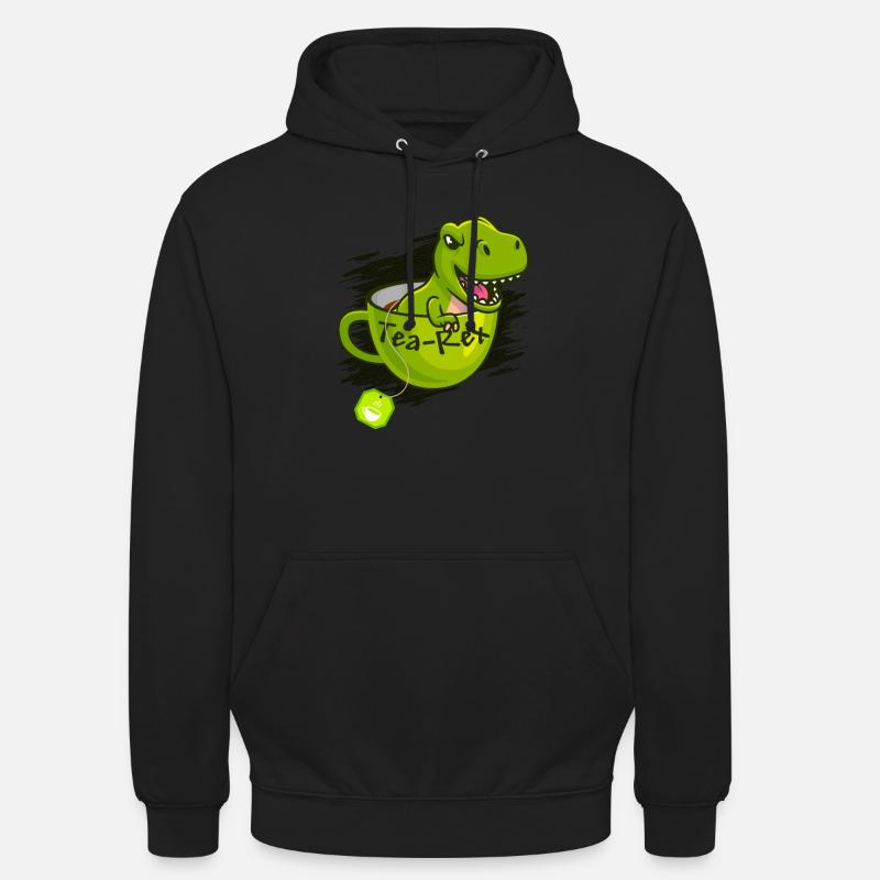T-Rex Tee Rex Tea Rex - Unisex Hoodie - Schwarz