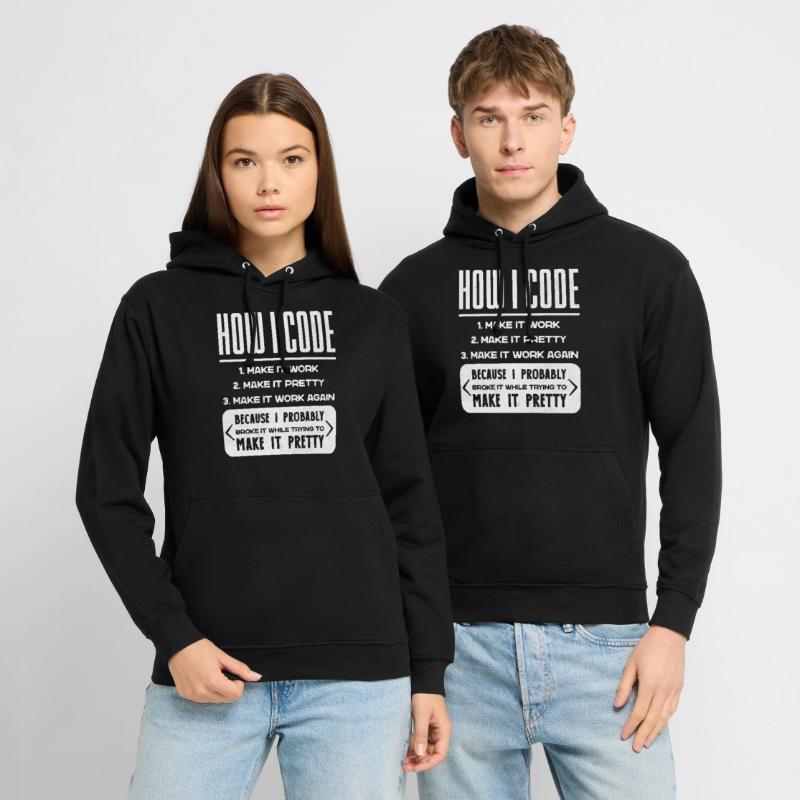 Programmeur, Code, Nerd, Programmation Sweat-shirt à capuche unisexe