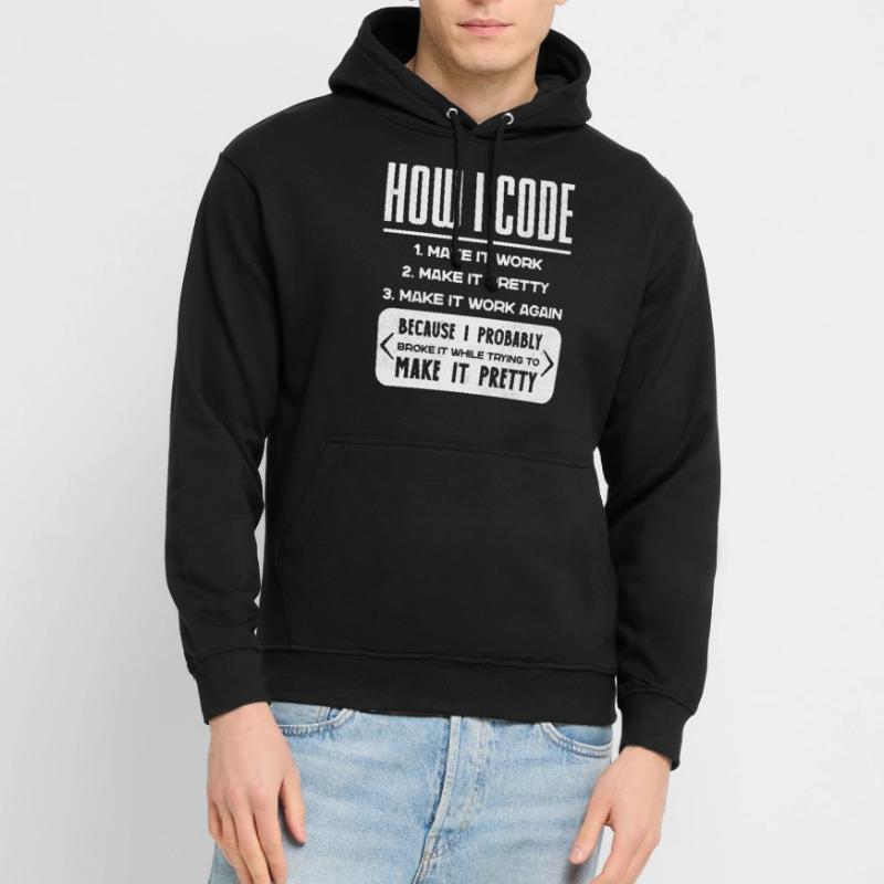 Programmeur, Code, Nerd, Programmation Sweat-shirt à capuche unisexe