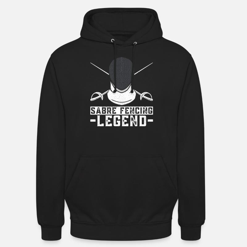 Säbelfecht-Legende - Säbelfecht-Fechter - Unisex Hoodie - Schwarz