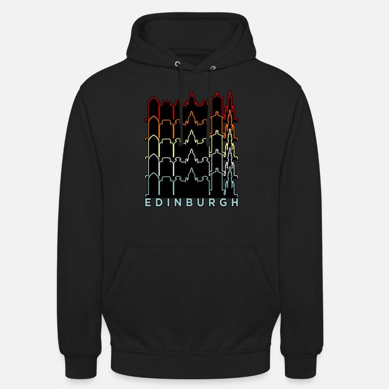 Ecosse Edinburgh Castle Gift - Sweat-shirt à capuche unisexe - noir