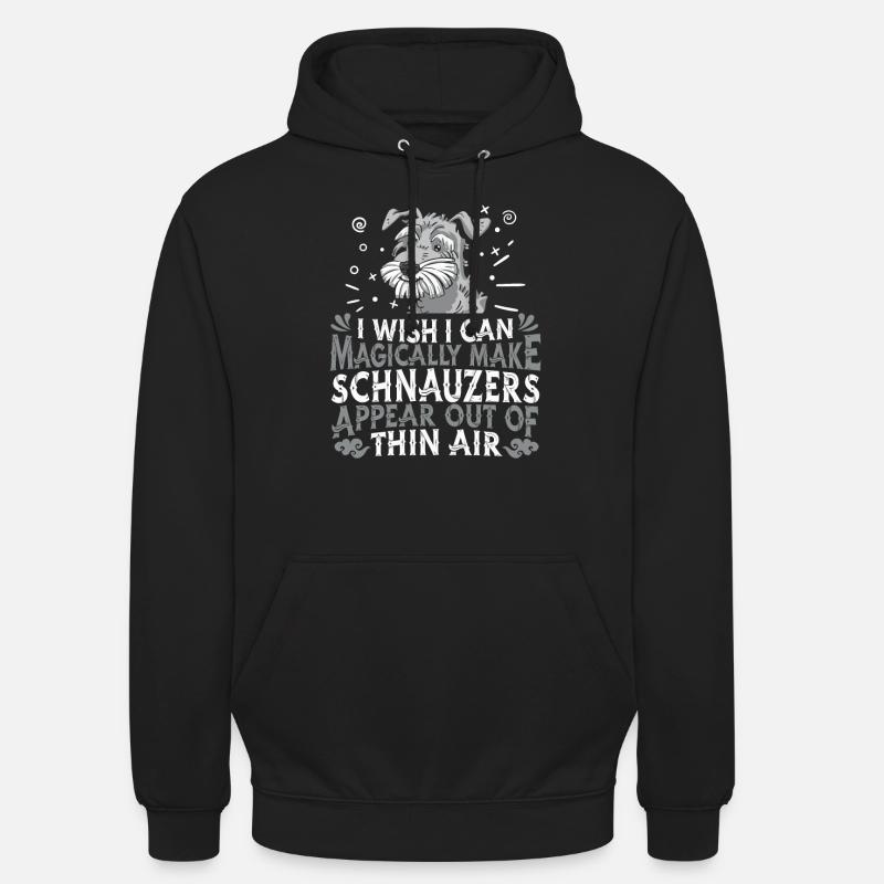 Schnauzer Chien Géant Schnauzer - Sweat-shirt à capuche unisexe - noir