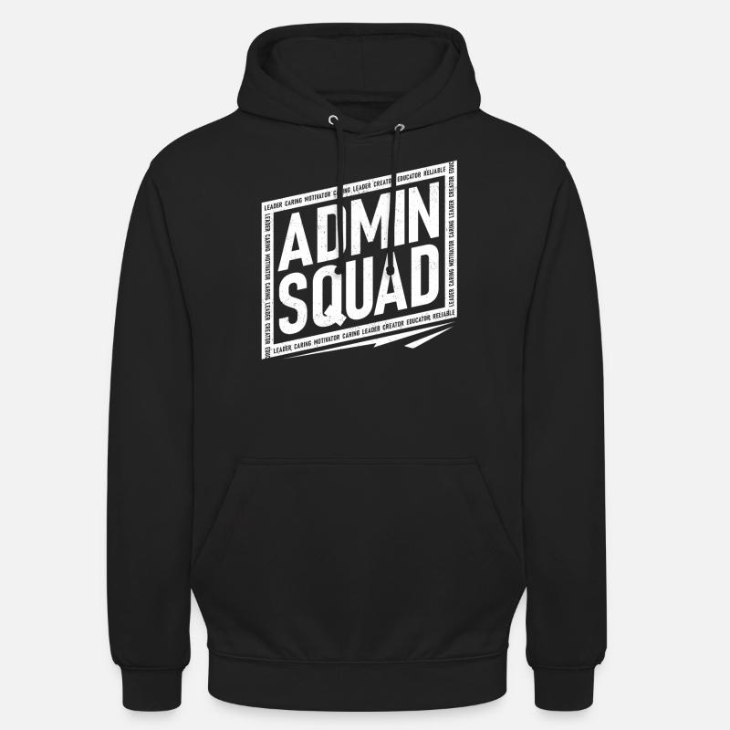 Directeur adjoint, École d’administration - Sweat-shirt à capuche unisexe - noir