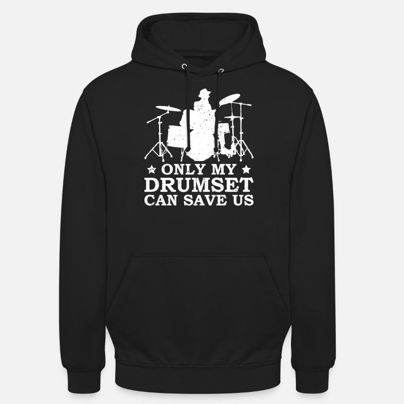 Drummer Drumsticks Drums Musicians - Unisex Hoodie - black