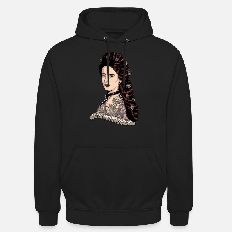 Impératrice Elisabeth d’Autriche - Hipster Sissi - Sweat-shirt à capuche unisexe - noir