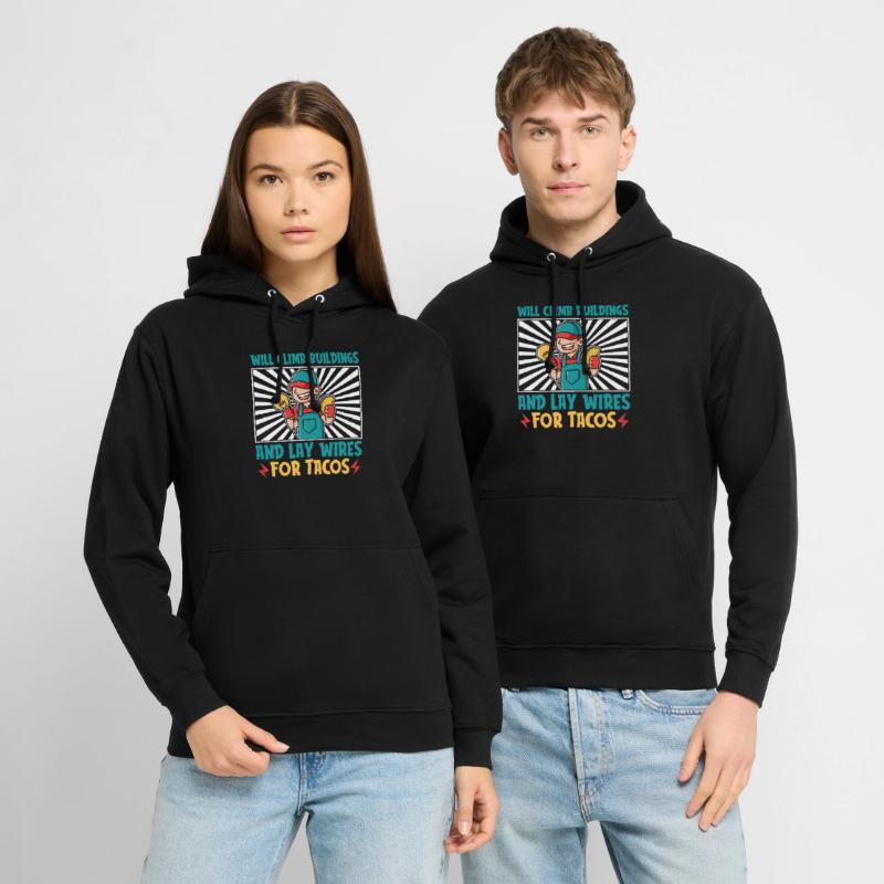 Electrician Electrical Engineer Electronics Technician Unisex Hoodie
