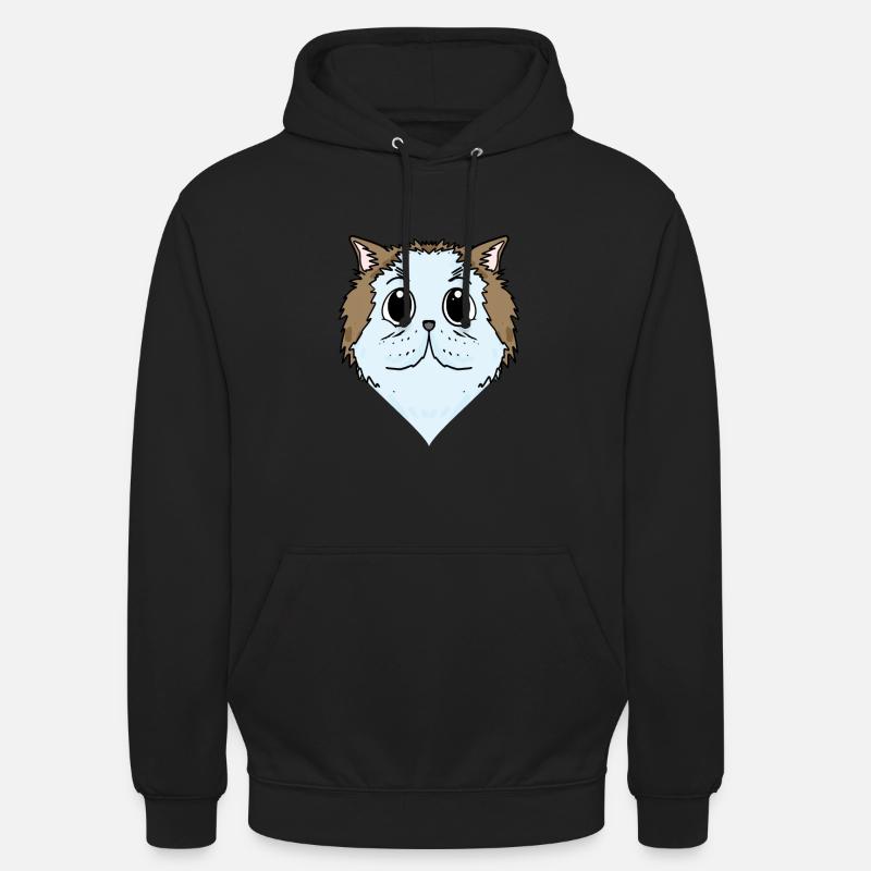 Chat persan Chat Race Chat - Sweat-shirt à capuche unisexe - noir
