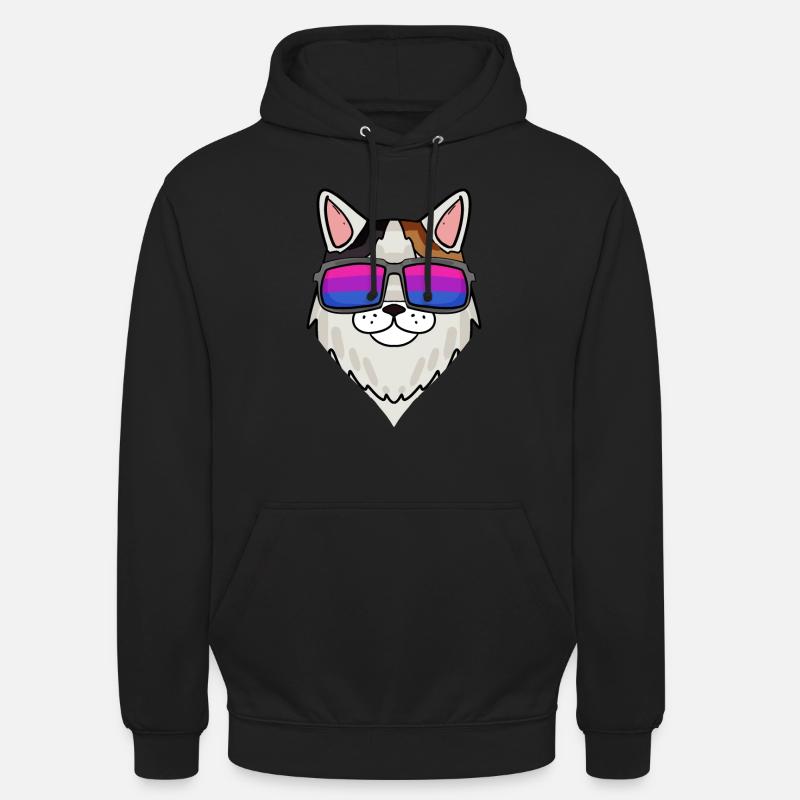 Bisexual Turkish Van Cat Gift - Unisex Hoodie - black