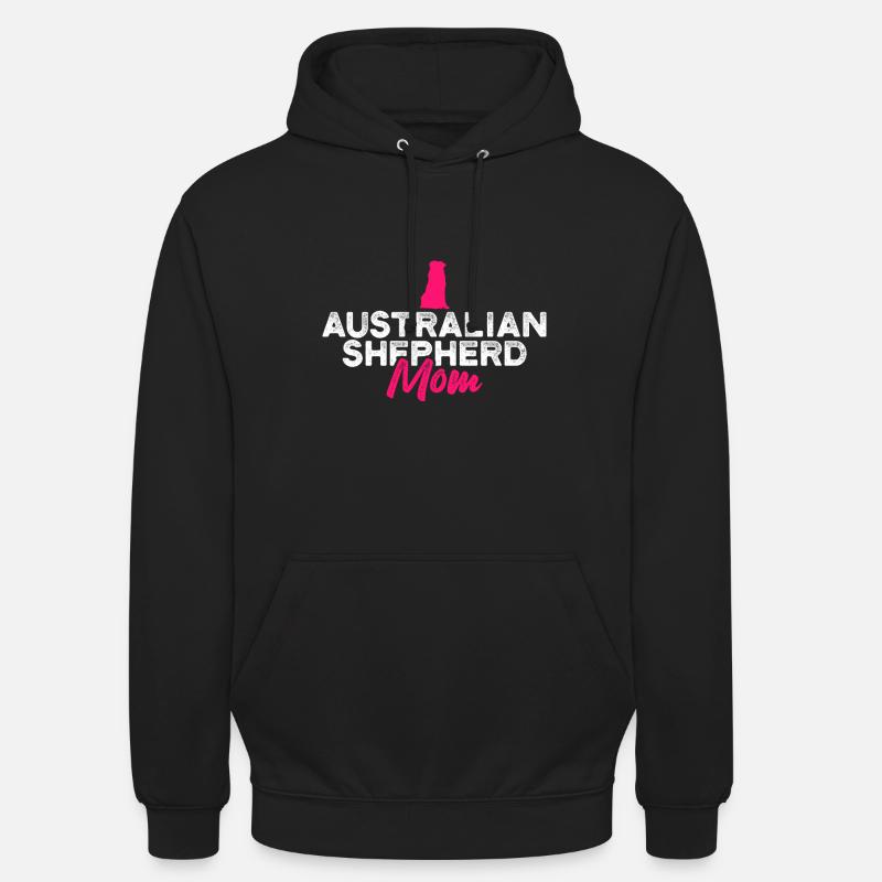 Australian Shepherd mom - Unisex Hoodie - black
