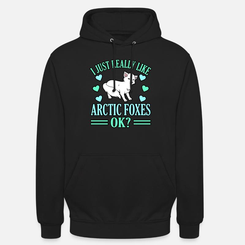 Polarfuchs - Unisex Hoodie - Schwarz