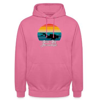 Barra Reef Mozambique Diving - Unisex Hoodie - Pink - Vorne - Alina (178cm) & Michal (187cm)