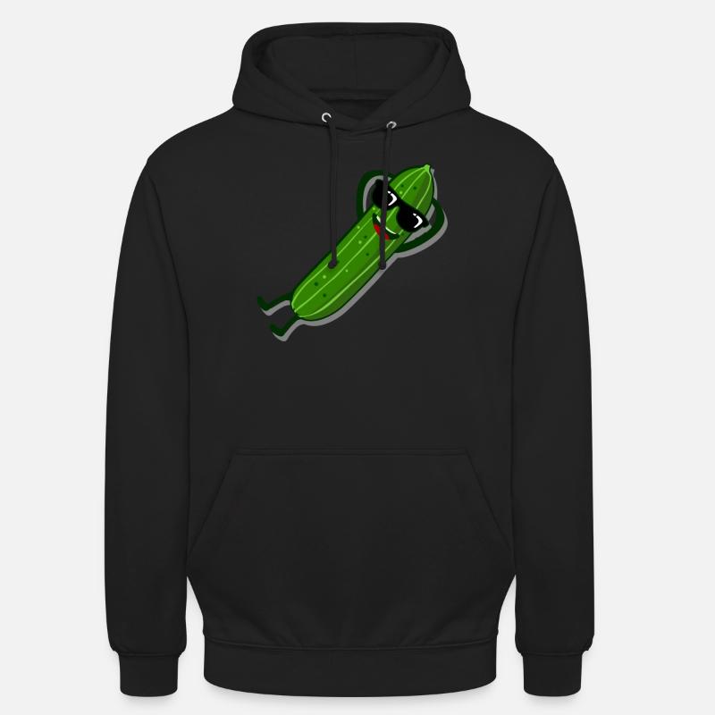 Gurke Sonnenbrille Gurken - Unisex Hoodie - Schwarz
