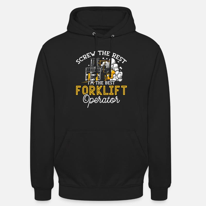 Staplerfahrer Stapler Lager Gabelstapler Geschenk - Unisex Hoodie - Schwarz