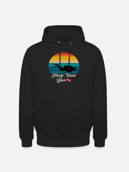 Tenerife Island Spain Diving - Unisex Hoodie - black