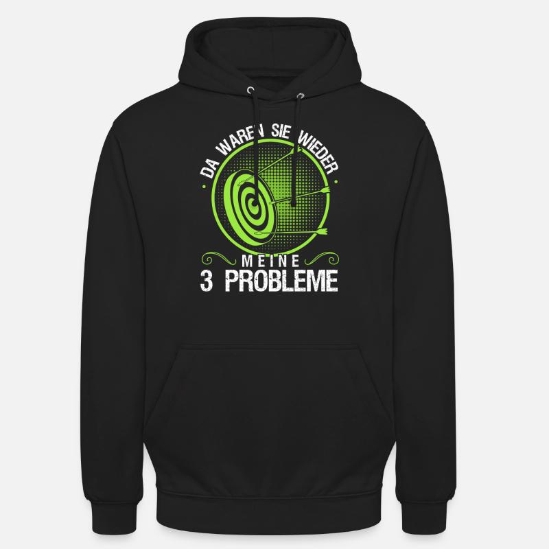 3D Bogensport Langbogen Bogenschießen - Unisex Hoodie - Schwarz