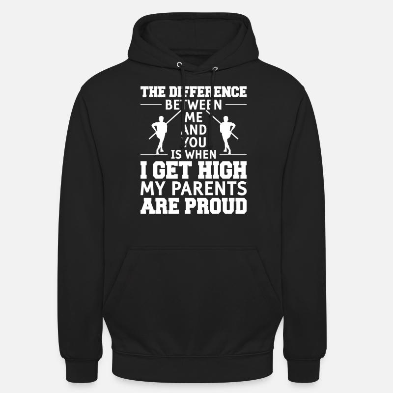 Stabhochsprung Stabspringer Leichtathletik - Unisex Hoodie - Schwarz