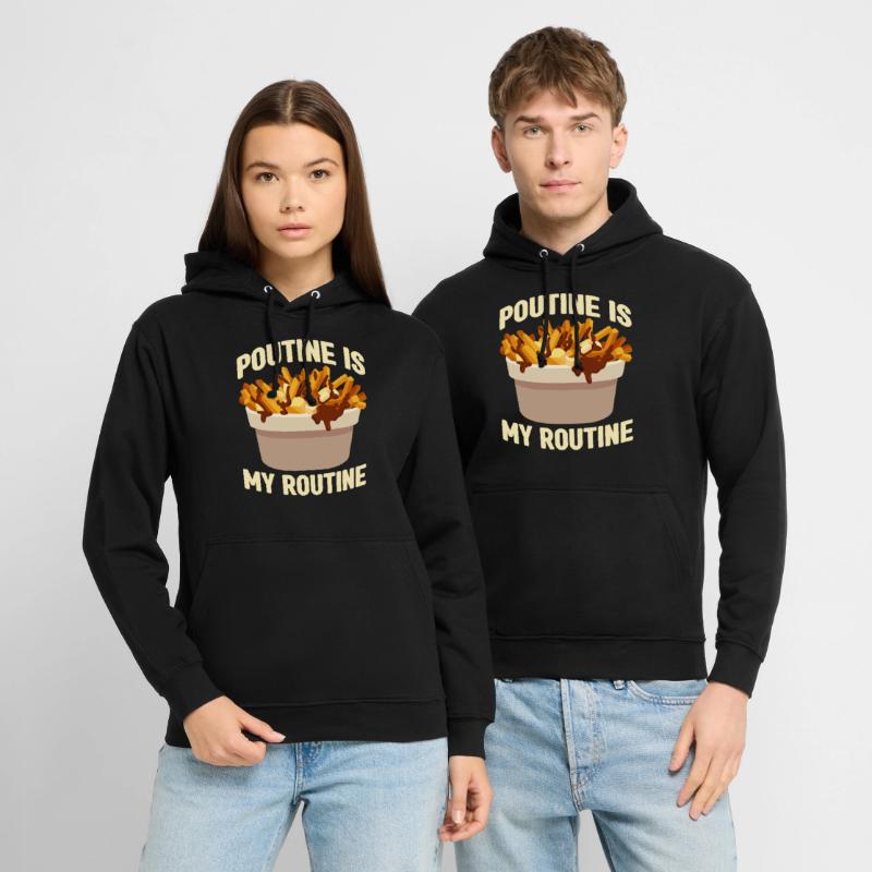 Poutine Canada Spécialité de restauration rapide Sweat-shirt à capuche unisexe