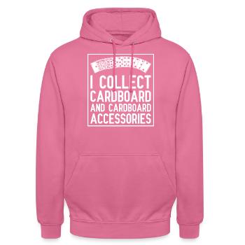 Jeu de cartes Card Player Poker - Sweat-shirt à capuche unisexe - rose - Devant - Alina (178cm) & Michal (187cm)