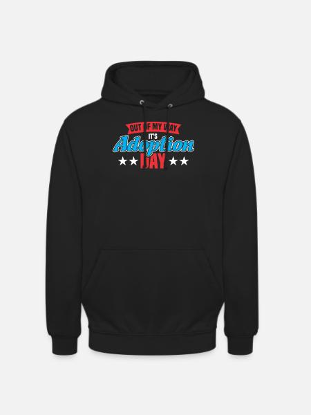 Adoptiert Adoptien Pflegevater Pflegemutter - Unisex Hoodie - Schwarz