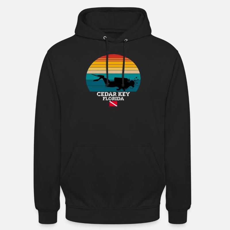 Cedar Key US Island Diving - Unisex Hoodie - Schwarz