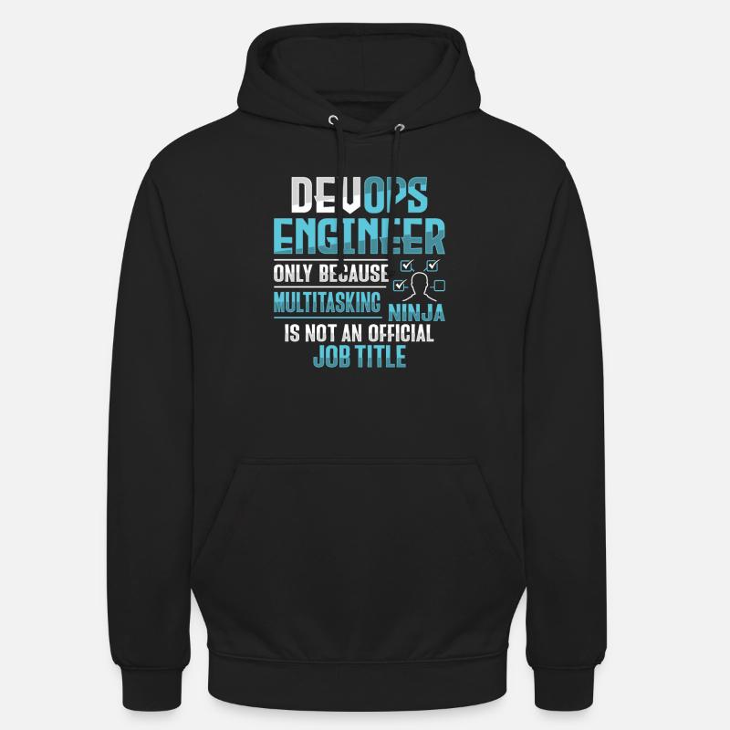 Sys-Admin Entwickler Devops-Ingenieur - Unisex Hoodie - Schwarz