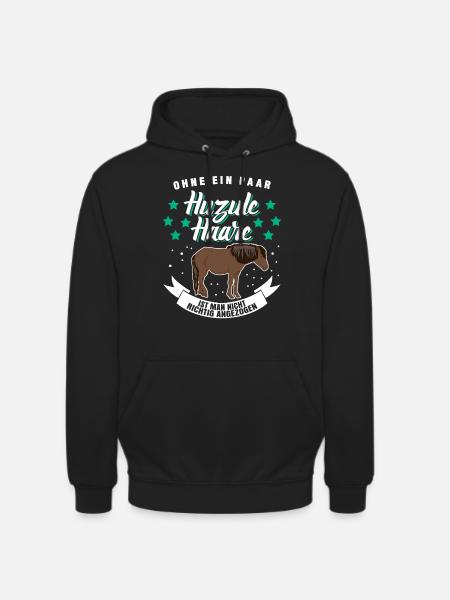Huzule Reiter Pferd - Unisex Hoodie - Schwarz