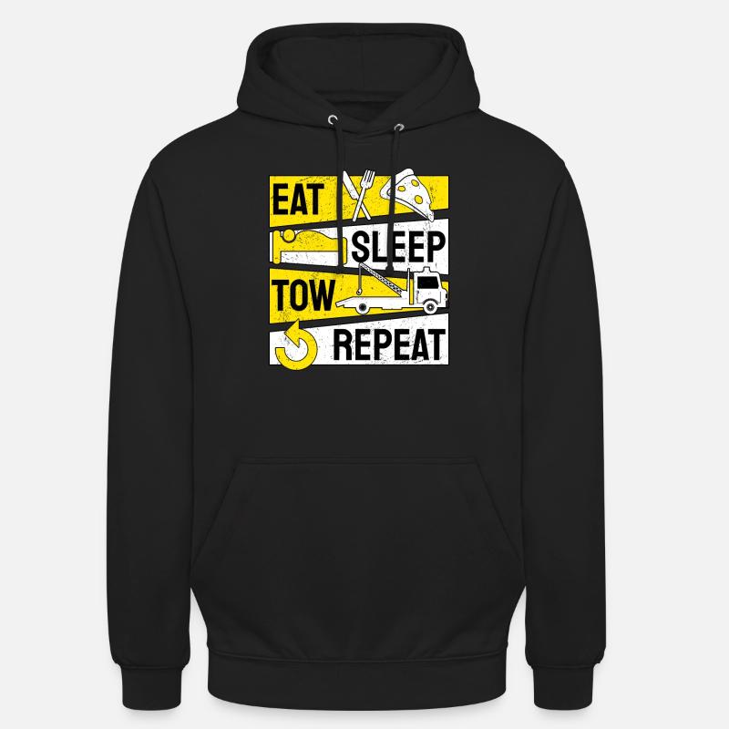 Abschlepper Abschleppdienst Abschleppwagenfahrer - Unisex Hoodie - Schwarz