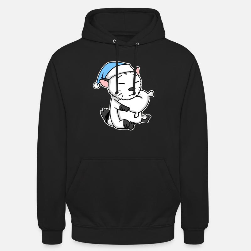 Chat race American Bobtail - Sweat-shirt à capuche unisexe - noir