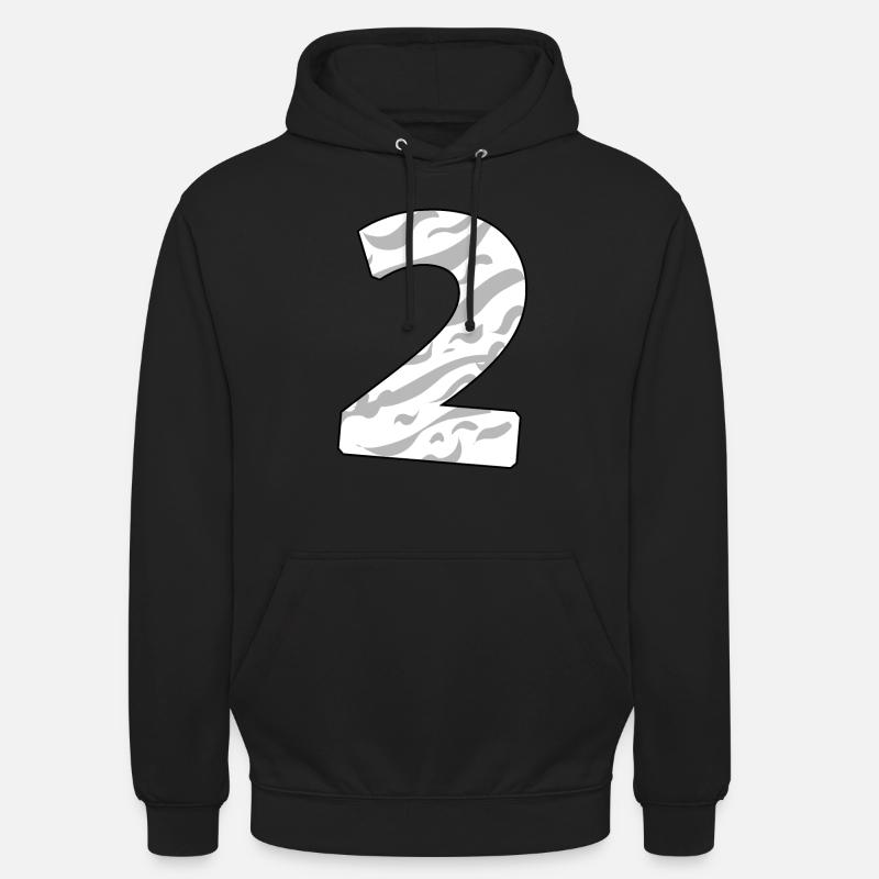2 - Sweat-shirt à capuche unisexe - noir