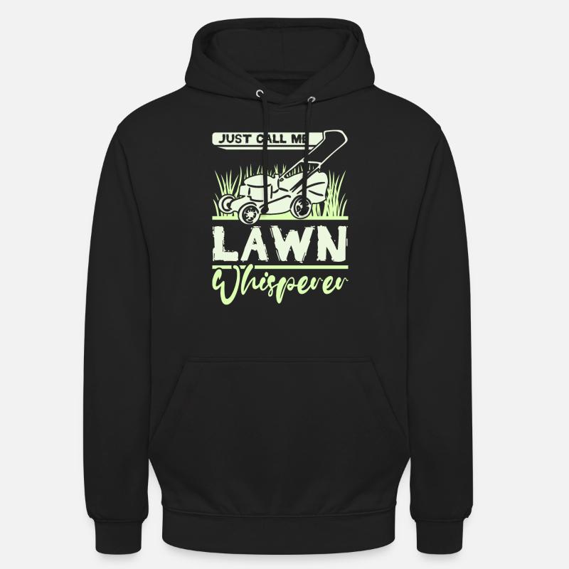 Appelez-moi simplement chuchoteur de pelouse - Sweat-shirt à capuche unisexe - noir