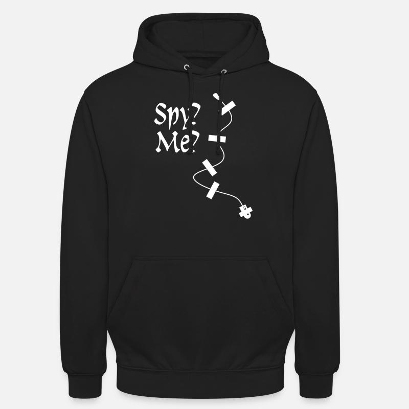 Espion Espion Espion Agent Secret - Sweat-shirt à capuche unisexe - noir