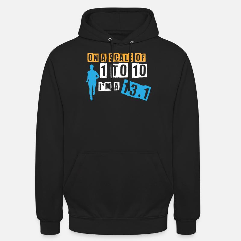 Halbmarathon, Marathon, Läufer - Unisex Hoodie - Schwarz
