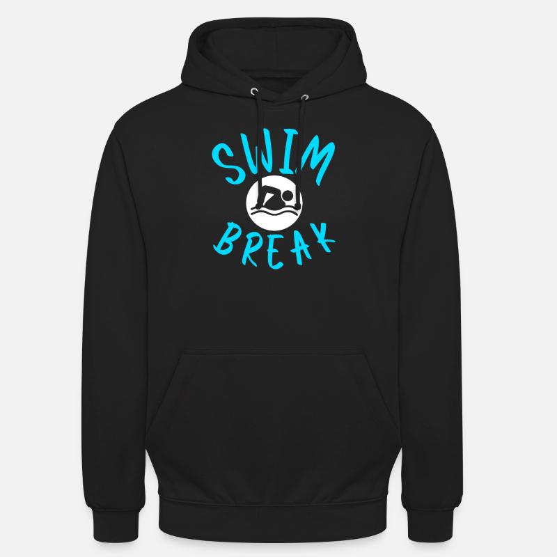 Nageur Nageant Dicton - Sweat-shirt à capuche unisexe - noir