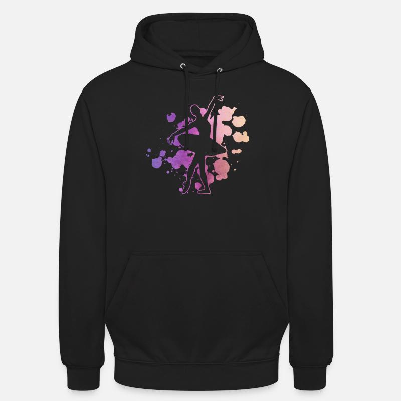 Ballet Dancer Aquarelles - Ballet Dancer - Sweat-shirt à capuche unisexe - noir