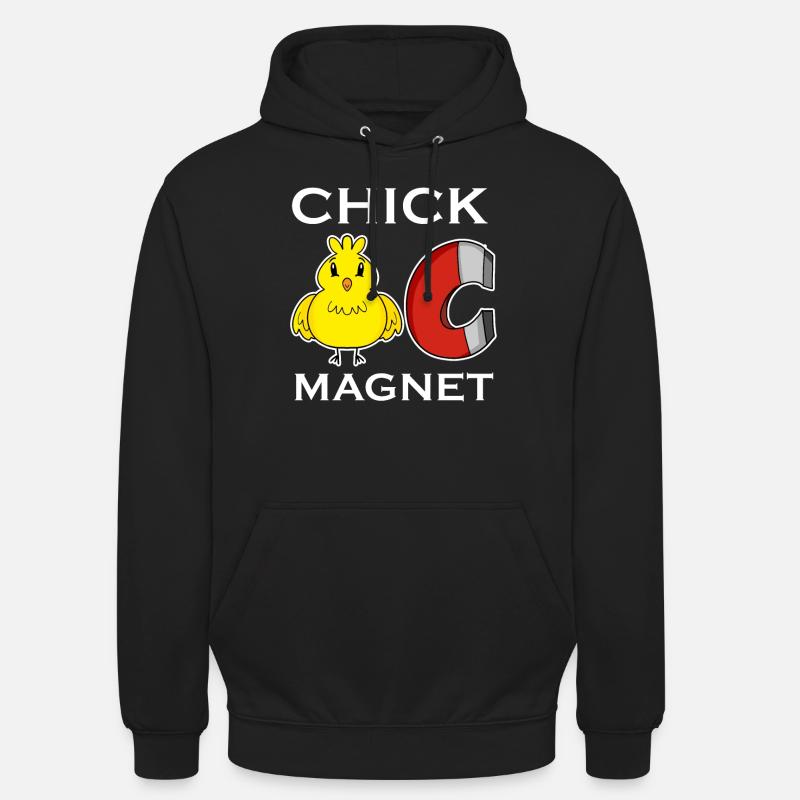 Aimant de poussin - Sweat-shirt à capuche unisexe - noir