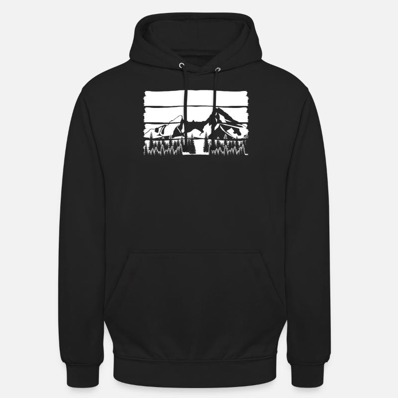 Watzmann Watzmann Massif - Sweat-shirt à capuche unisexe - noir