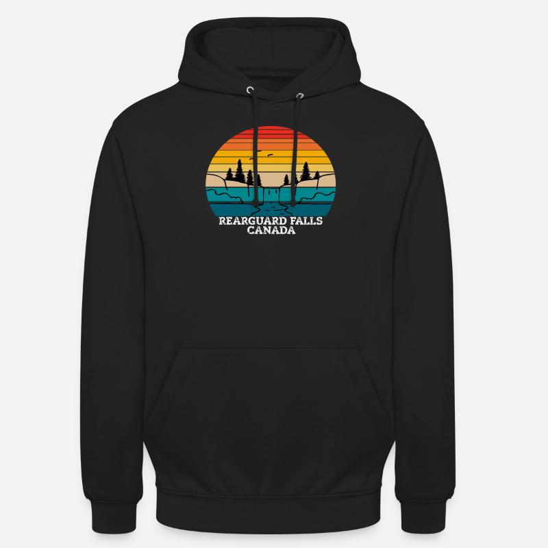 Chutes d’arrière-garde Canada - Sweat-shirt à capuche unisexe - noir