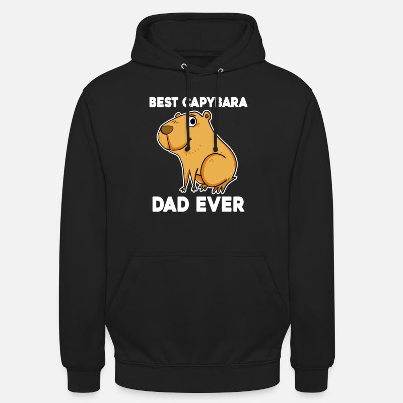 Capybara Père Capybara - Sweat-shirt à capuche unisexe - noir