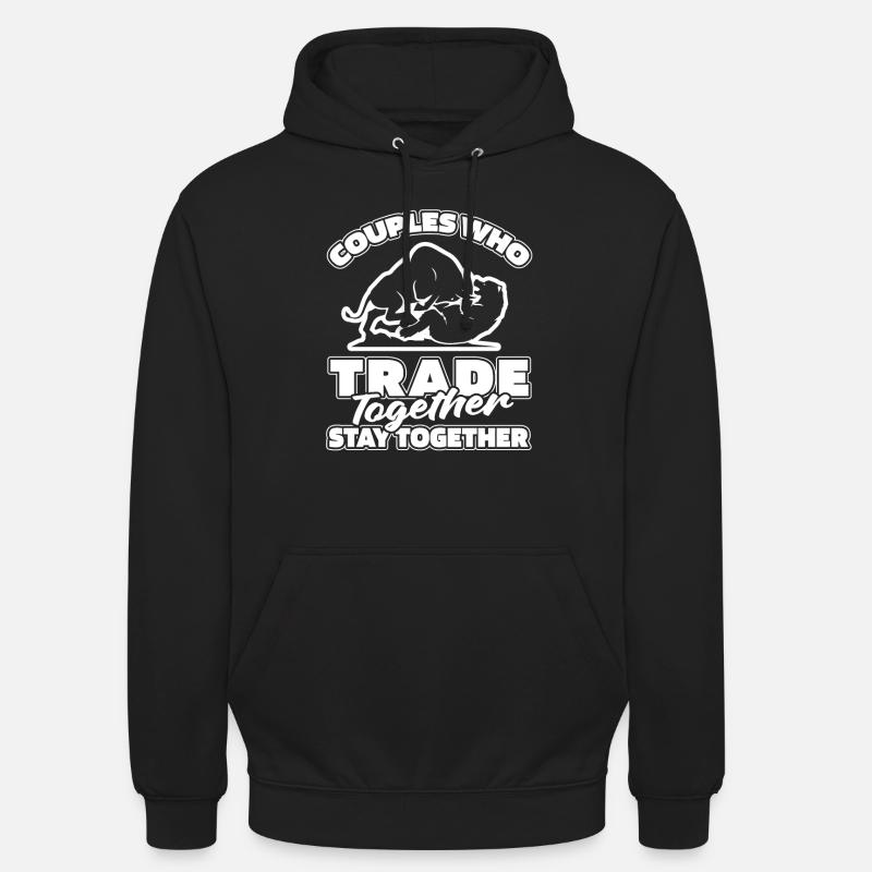 Paire Day Trading Day Trader - Sweat-shirt à capuche unisexe - noir