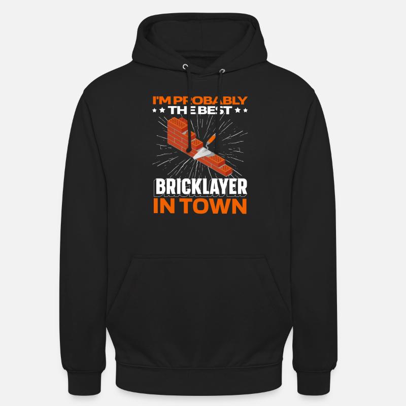 Brique de maçonnerie Sweat-shirt à capuche unisexe