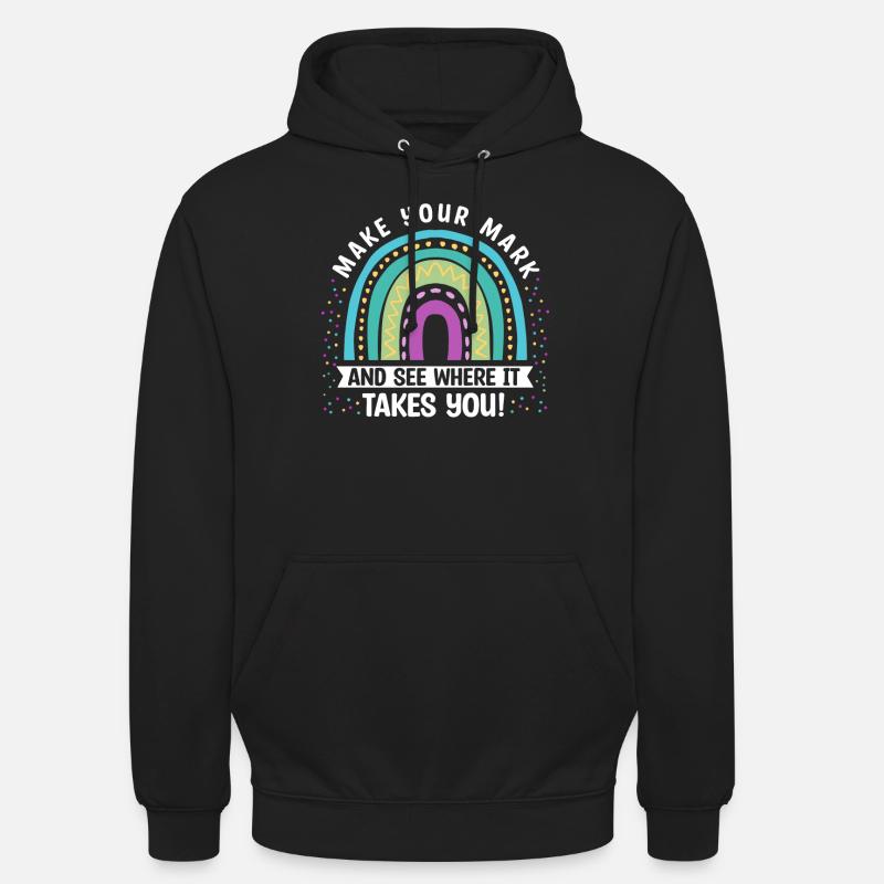 Make a sign and see - Unisex Hoodie - black