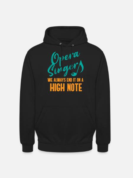 Opera singer, voice, opera - Unisex Hoodie - black