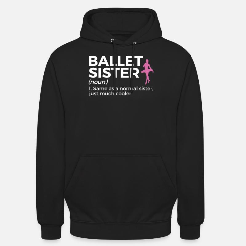 Danse classique - Sweat-shirt à capuche unisexe - noir
