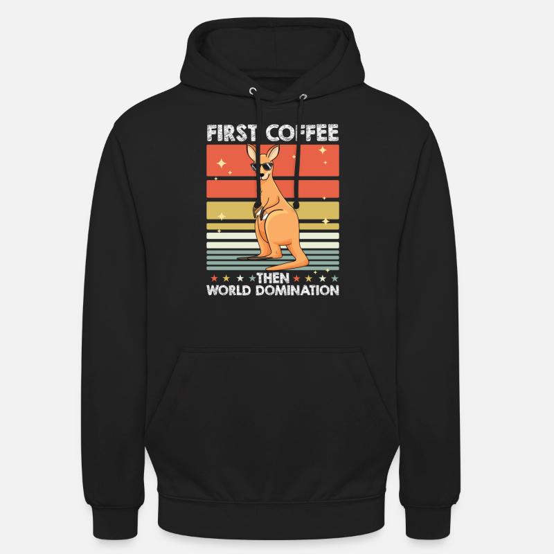Kangaroo Coffee - Unisex Hoodie - black