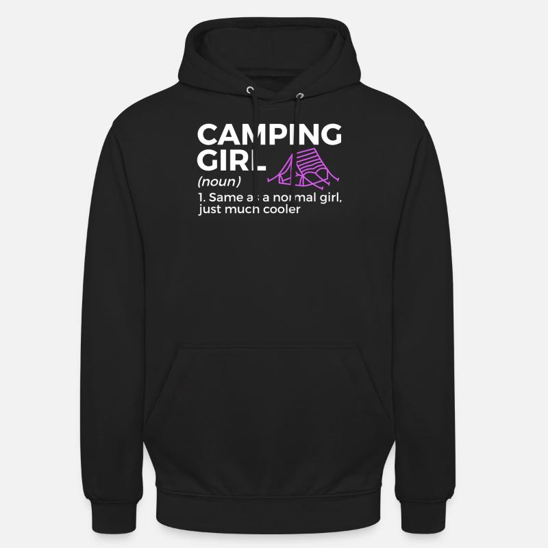 Camping Camping Camping-car - Sweat-shirt à capuche unisexe - noir